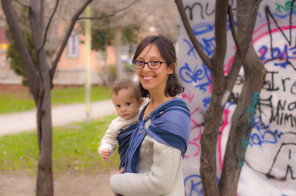 Porteo cadera: Bandolera