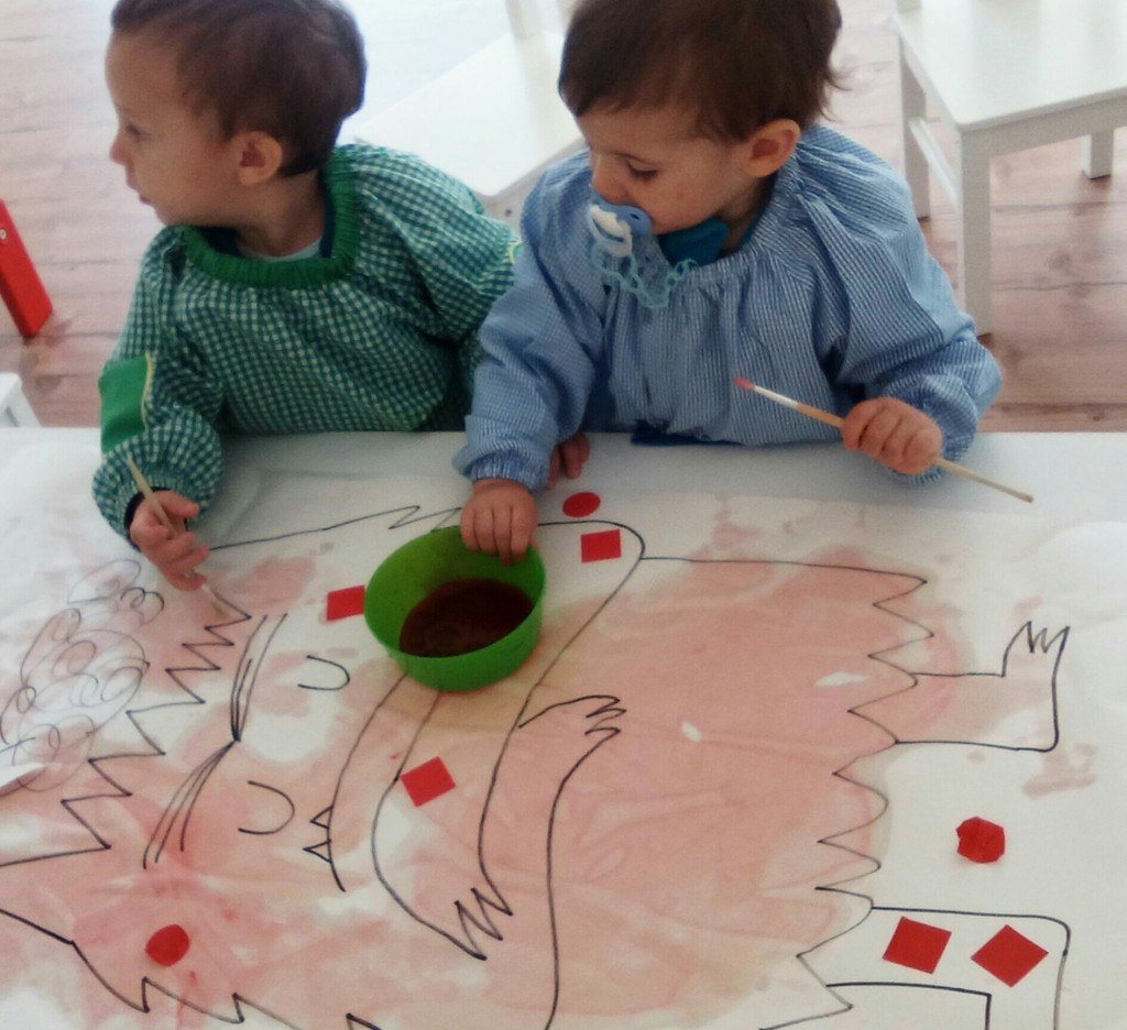 Monstruo y colorante