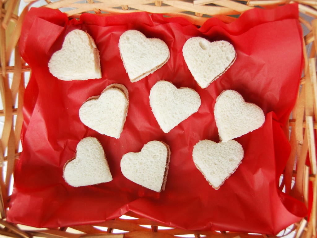 Sandwiches corazón